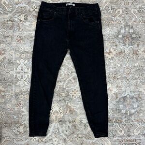 Zara Men's Dark Black Skinny Jeans